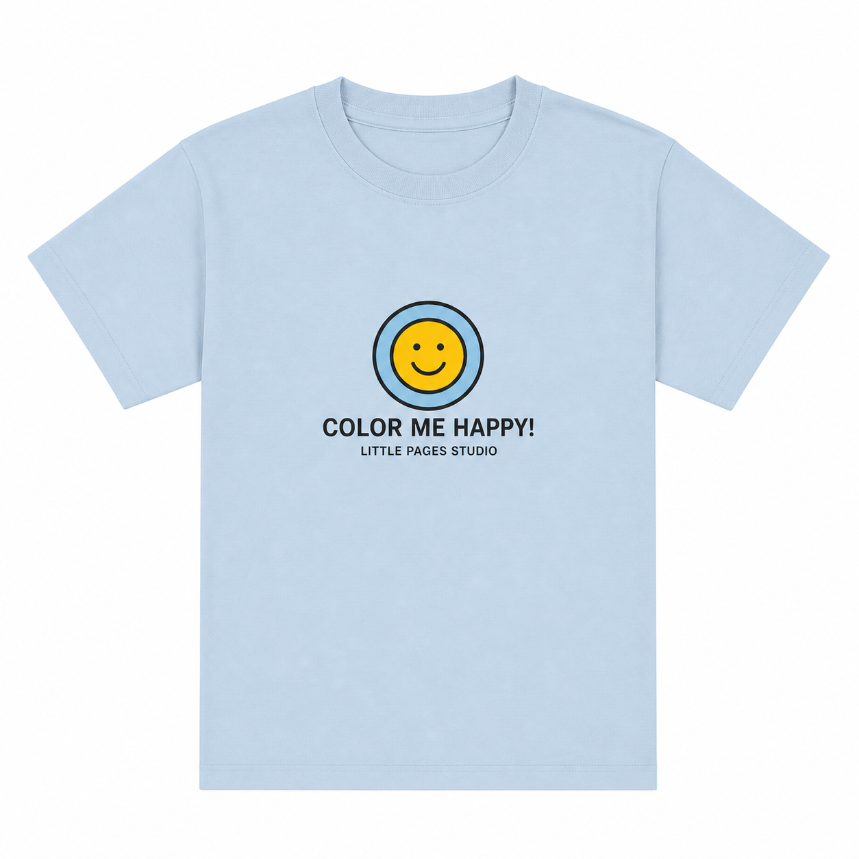 Light Blue Color Me Happy kids tee