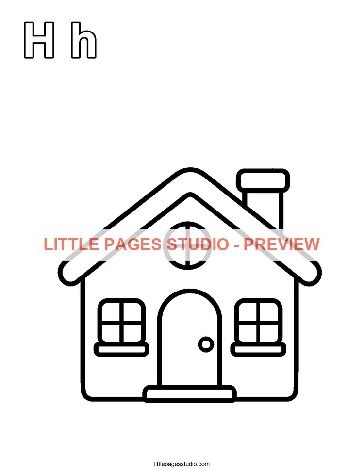 Watermarked preview of letter H for House