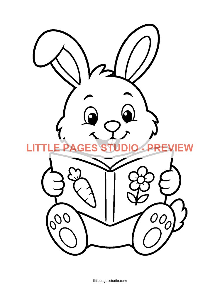 Watermarked preview of Cozy Little Moments coloring page 3