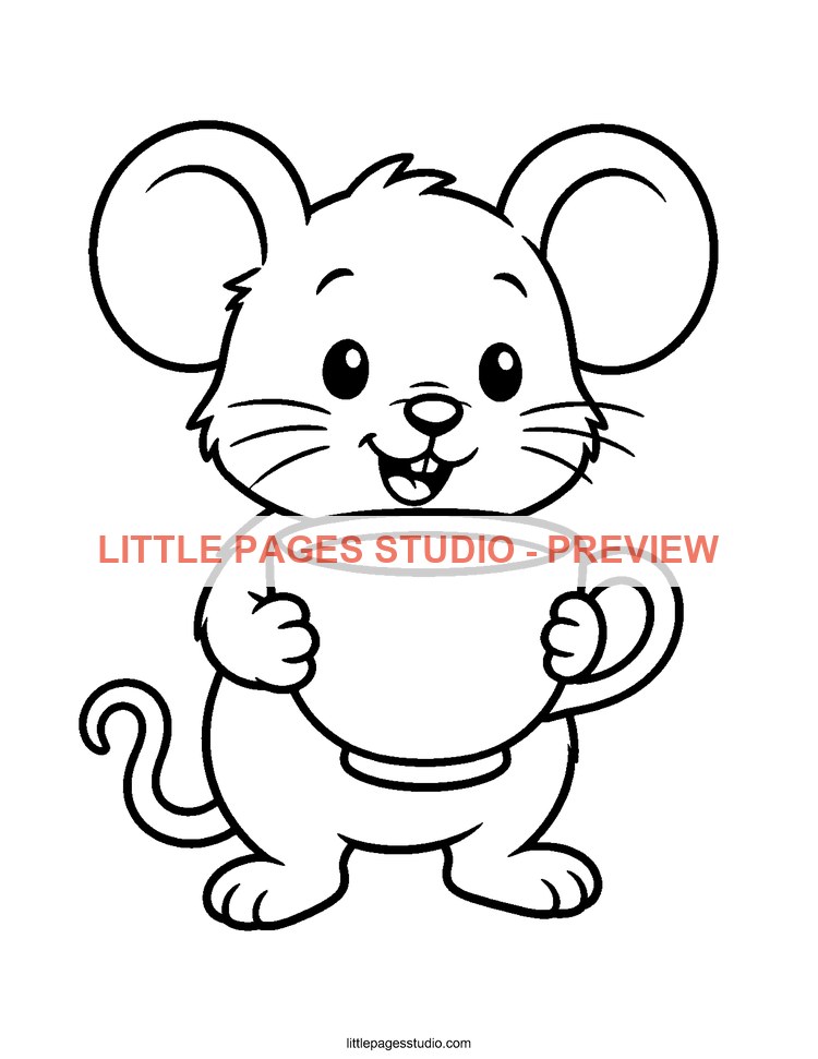 Watermarked preview of Cozy Little Moments coloring page 8