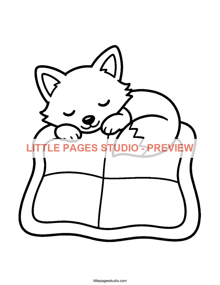 Watermarked preview of Cozy Little Moments coloring page 9