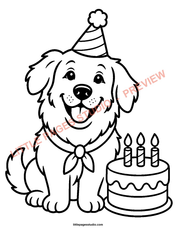 Watermarked preview of Happy Golden Days coloring page 7