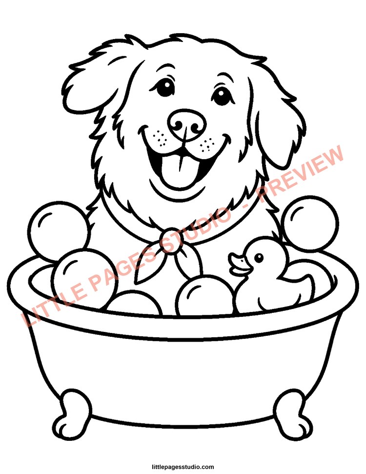 Watermarked preview of Happy Golden Days coloring page 21
