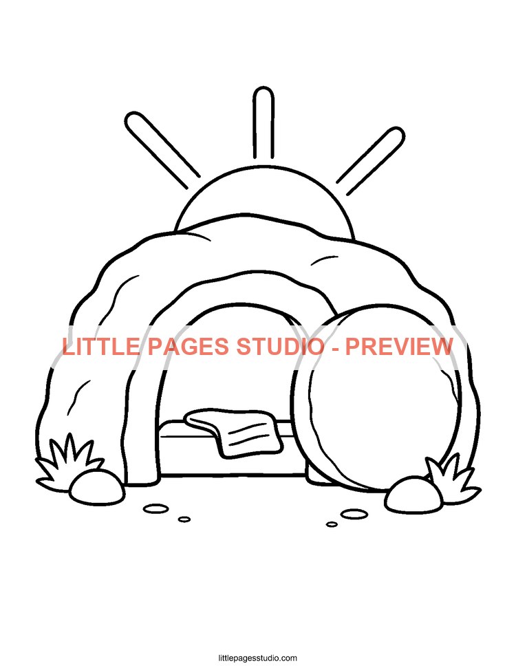 Watermarked preview of Jesus Loves Me Sunday School coloring page 7